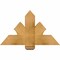 Ekena Millwork Redmond Rough Sawn Timber Gable Bracket, Western Red Cedar, 36"W x 21"H x 4"D x 6"F, 14/12 Pitch GBW036X21X0406RED00RWR - alternate 1